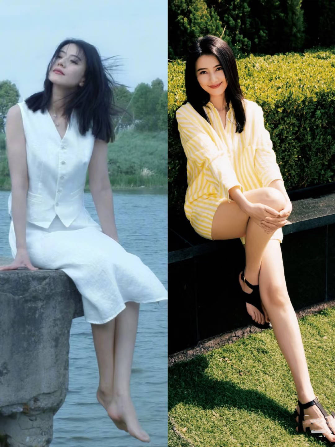 56岁许晴少女感，高圆圆女神感，林志玲御姐范，女明星的夏装都有什么玄机？
