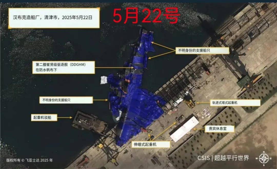朝鲜“翻船事故”过去7天，5000吨驱逐舰在港池里都经历了什么？