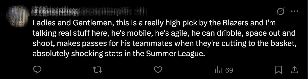 美媒热议杨瀚森NBA夏季联赛出色表现 网友称开拓者捡了“大漏”！