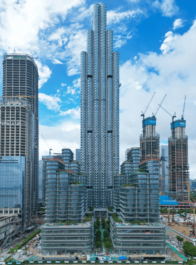 50亿！388米！深圳“螺纹钢大厦”幕墙封顶
