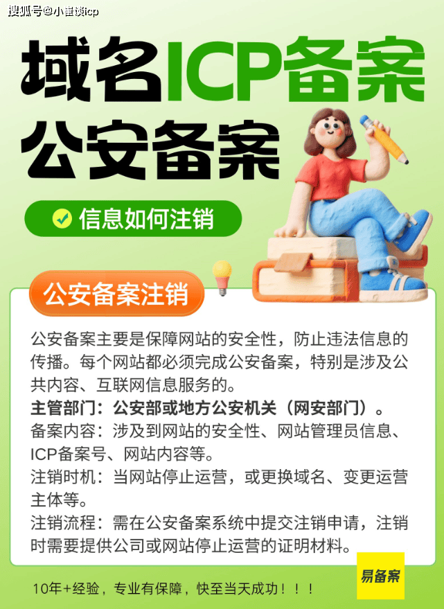 域名icp备案及公安备案信息怎么注销？