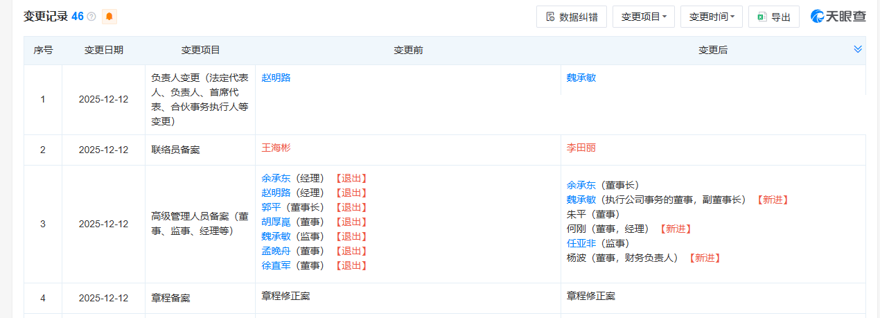 华为终端换帅！余承东接任